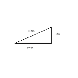 Triangle de montage - un ensemble d'éléments à fabriquer.Angle d'inclinaison 23 degrés, panneaux verticaux