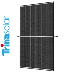 Trina Solar 420 W Bifaciálny dvojitý sklenený čierny rám typu N