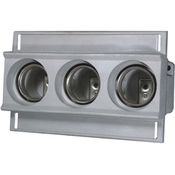 Triple fuse socket for EZN rail 63/3