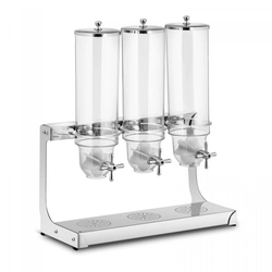 TRIPLE ROSTFRITT STÅL FLINGDISPENSER 3X3,5L ROYAL CATERING 10011387 RCCS-3.5LSS3