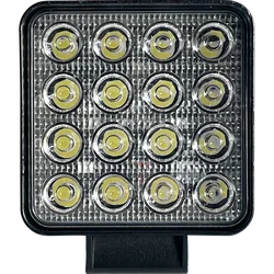 TruckLED Arbetslampa LED 24W 16x LED fyrkant L0081-B