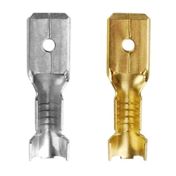 TS non-tin-plated cable plug 6,3-2/100 in accordance with the DIN standard 46248