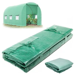 Tunnel foil for greenhouses with green mosquito net windows 2x3x2m