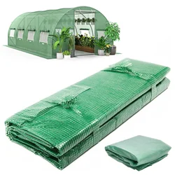 Tunnel foil for greenhouses with green mosquito net windows 2x4,5m