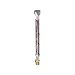 Tuyau tressé 10bar,L=100 cm,1/2" filetage intérieur / filetage extérieur inox