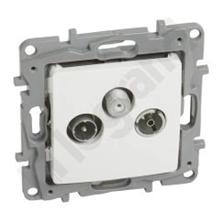 TV-RD-SAT termination socket 10 DB white NILOE