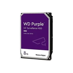 Твърд диск 8 TB, Western Digital Purple 8TB HDD за наблюдение, WD84PURZ
