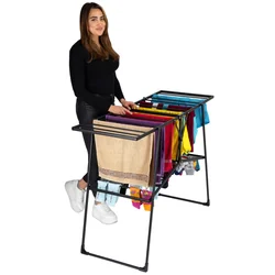 Two-level laundry dryer Suzana black