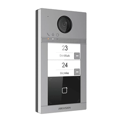 Udendørs TCP/IP video intercom panel til 2 familiers Wi-Fi 2.4GHz'control integreret adgang - HIKVISION DS-KV8213-WME1