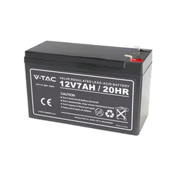 Układ zasilania elektrycznego - 7AH Akumulatory kwasowo-ołowiowe T1 - 5 Lata - Numer modelu: - VT-7-12