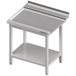 Unloading table (L), with shelf for SILANOS dishwasher 800x755x880 mm, screwed