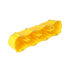 Uppoasennuslaatikko p/t ONNLINE PK-4x60 kipsilevy, syvä ruuveilla, itsestään sammuva, halogeeniton, keltainen