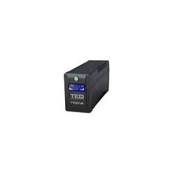 UPS 1100VA/600W LCD Line Interactive AVR 4 schuko USB Gestione TED Elettrico TED001573