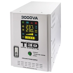 UPS 3000VA/2100W podaljšan čas delovanja uporablja dve bateriji TED UPS Expert (nista vključeni).TED001672
