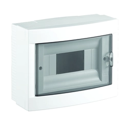 Utanpåliggande ställverk 8 modul-(1x8) IP40 Viko Panasonic transparent dörr
