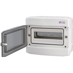 Utanpåliggande ställverk ECH-12PT 12 transparenta dörrmoduler IP65 1500V DC PV
