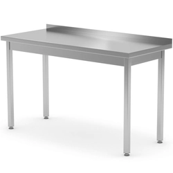 Vägghängt bänkbord i stål med kant 140x70x85 cm - Hendi 812693