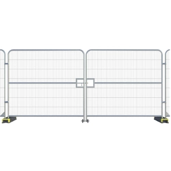 Väliaikainen portti 2-skrzydłowa OVAL 2 x 2,2 m