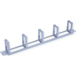 Value Front panel VALUE 19, 5 C-type cable holders, cable gland, RAL 7035 light gray