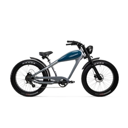 Varaneo Café Racer antraciet/oceaanblauw e-bike;17,4 Ah /626,4 wat; wielen 26*4"