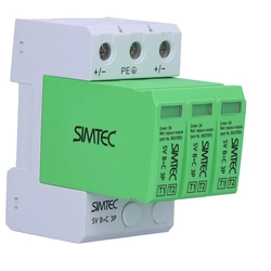 Varistora pārsprieguma novadītājs SV B+C fotoelektriskajām instalācijām 3P SIMTEC