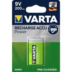 Varta Akkumulátor 9V Blokk 200mAh 10 db.