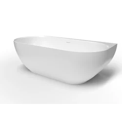 Vasca da bagno free standing in marmo fuso Swiss Aqua Technologies, Lesly 170x82