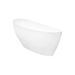 Vasca da bagno freestanding Besco Keya 165 + click-clack bianco pulito dall'alto - Inoltre sconto 5% per il codice BESCO5