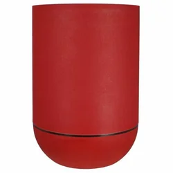 Vaso Riviera Ø 50 cm Plástico Vermelho Redondo