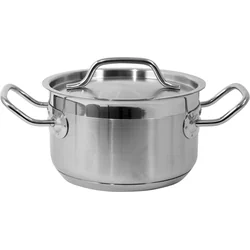 VASOARE MEDIU CU CAPAC DE OȚEL INOX 16x9,5CM 1,9L