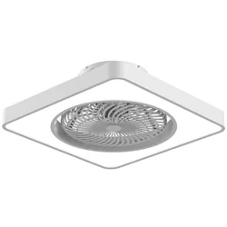 Ventilador de teto universal SOLANO Azul Branco Ø 48 cm