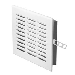 Ventilation grille with blinds AWENTA 14x14 T04 white
