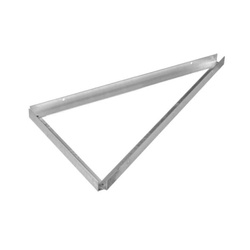 Verticale aluminium driehoek 15 graden