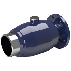 VEXVE hot tapping ball valve, DN200 PN25 flange/weld, reduced bore