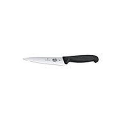 Victorinox Fibrox Keukenmes, breed lemmet, 15 cm, zwart