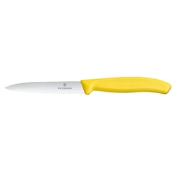 Victorinox Swiss Classic nož za zelenjavo, nazobčan, 100mm, rumen