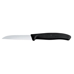 Victorinox Swiss Classic Paring Knife 8 cm serrated blade black