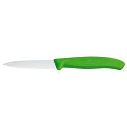 Victorinox Swiss Classic Serrated vegetable knife 80mm green