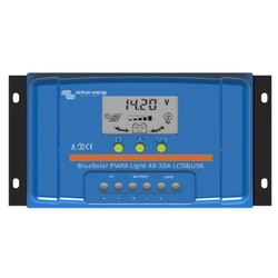 Victron Energy BlueSolar PWM-LCD&USB 12/24V-20A 12V / 24V 20A napelemes töltésvezérlő