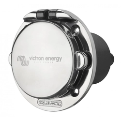 Victron Energy Power Inlet 32A stainless steel with cover