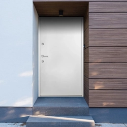vidaXL Aluminum Exterior Door White 110 x 207,5 cm