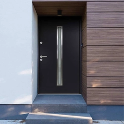 vidaXL Entrance Door Anthracite 110x207,5 cm, aluminum