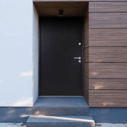 vidaXL Entrance Door Anthracite 90x200 cm, aluminum