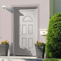 vidaXL Exterior Entrance Door White 88 x 200 cm