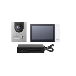 Video-Gegensprechanlage-Kit 2MP WDR-Switch 4x PoE Dahua - DHI-KTP01L(S)