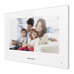 Videó intercom monitor TCP/IP vezeték nélküli érintőképernyős TFT LCD 7inch'alb - HIKVISION DS-KH6320-WTE1-W