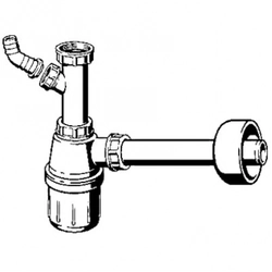 VIEGA sink siphon, with washing connection. for machine 1&#039;&#039;1/4х32