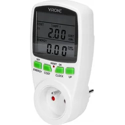 Virone vatmeter EM-1 16A 3680W dvotarifni LCD