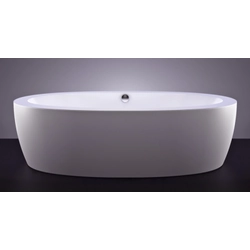 Vispool Festa stone bathtub, 204x110 white with finishes