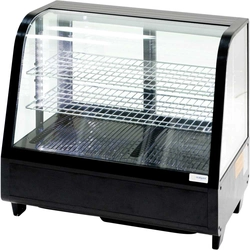 Vitrina 100 l crna LED rasvjeta